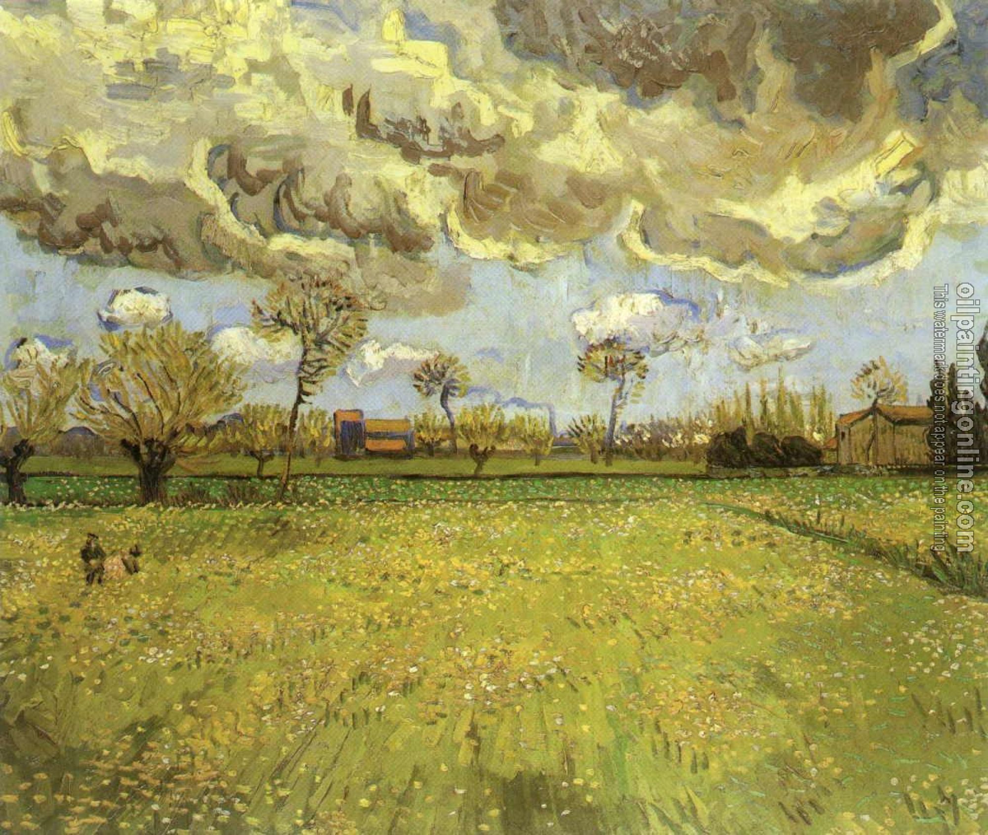 Gogh, Vincent van - Landscape under Stormy Skies